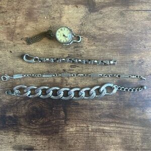 Men’s Steel Bracelet Bundle - 4 Items